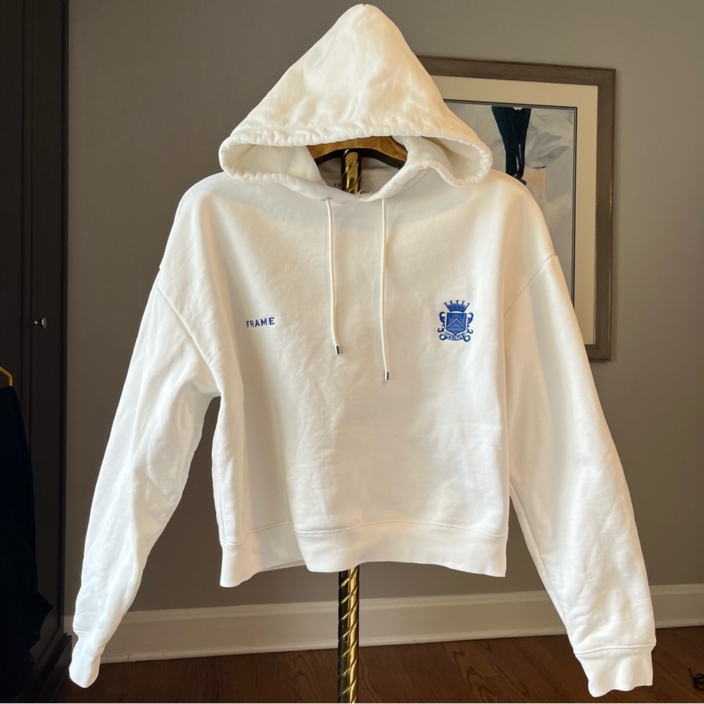 $248 The Carlyle Hotel X Frame White Hoodie Sweatshirt Small Limited Edition View 4
